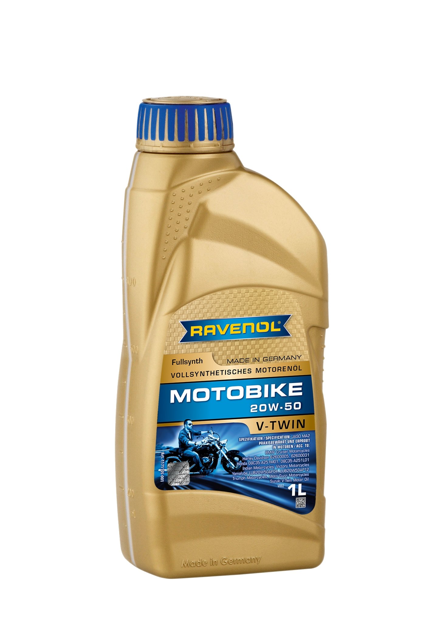 RAVENOL Motobike V-Twin SAE 20W-50 Fullsynth. LITR